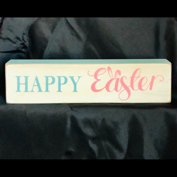 NWT (2) Pc. Easter/Spring Reversible Block Set, New - Picture 4 of 16